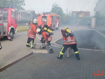 Alarmuebung bei der Fa KWS Saat AG